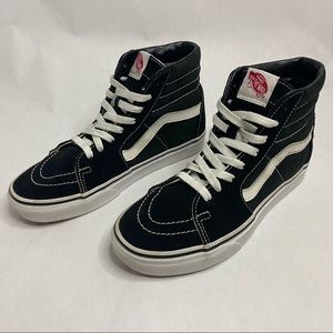 Vans Sk8-Hi Black Shoes Canvas 721356 Men’s Sz 5.5